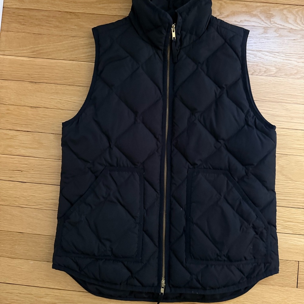 J. Crew Black Quilted Women's Vest